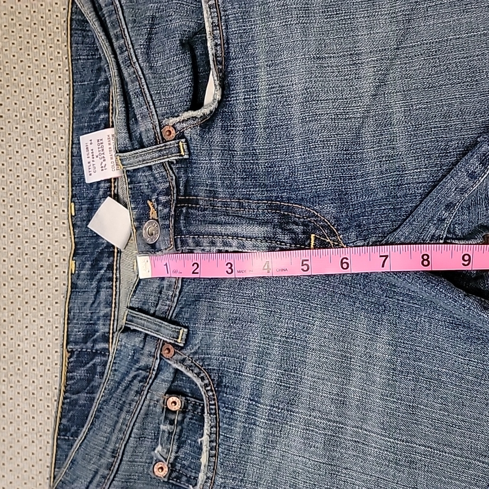 EUC Y2K LUCKY Brand Cut-off Jean Shorts  Size:4/27 - Picture 12 of 13